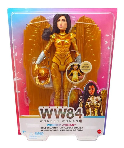 Mulher Maravilha Armadura De Ouro Ww84 Boneca Com Luz Gkh97