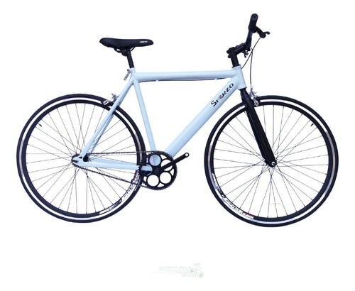 Bicicleta Fix/urbana Rin 700 Con Cambios Shimano 21 Vel Color Blanco Tamaño Del Marco 50 Cm