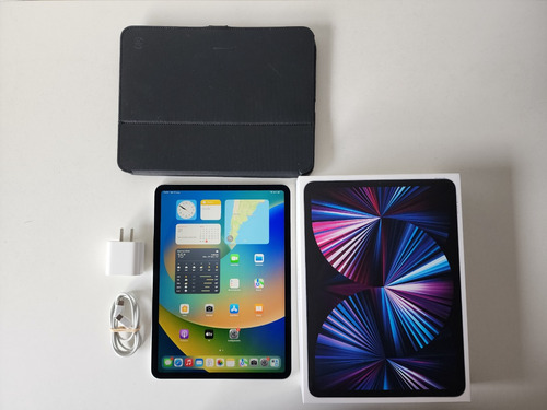 iPad Pro 3ra Gen M1 128gb + Caja, Funda, Cargador Y Cable