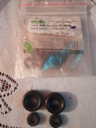 Kit Gomas Cilindro Frenos Toyota Corolla Goma Alta 11/16