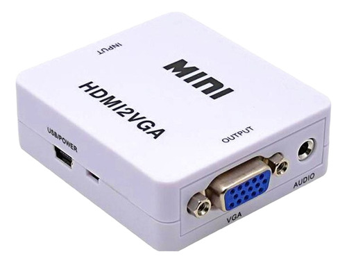 Convertidor Hdmi A Vga Con Audio