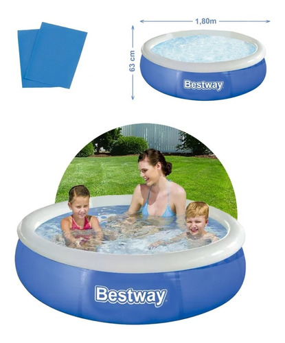 Piscina Inflável 1400 Litros Fast Set - 12970 - Bestway