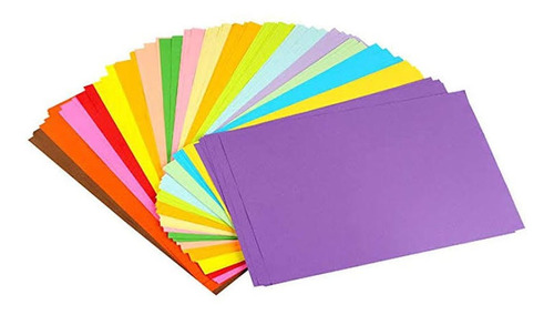 200 Hojas De Colores Tamaño Carta Con 10 Colores Print
