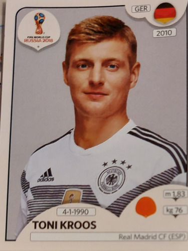 Lamina Album Mundial Rusia 2018 / Toni Kroos