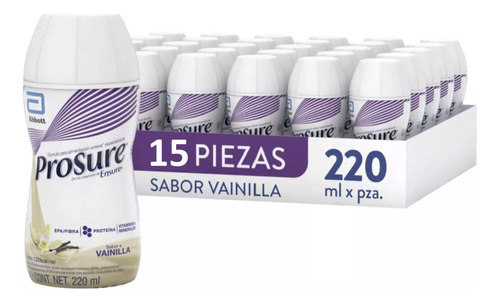 Prosure Bebida Sabor Vainilla 220ml Cu Caja De 15 Piezas