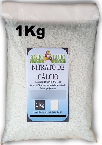 Fertilizante Nitrato De Calcio 1kg Ferti Adubo Hidroponia