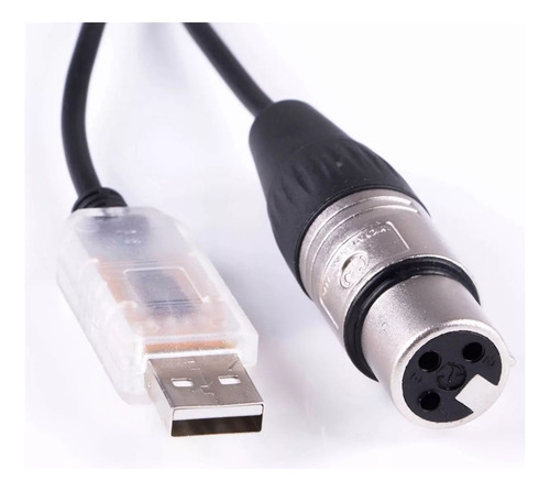 Adaptador De Interfaz Usb A Dmx De 2 Piezas Led Dmx512