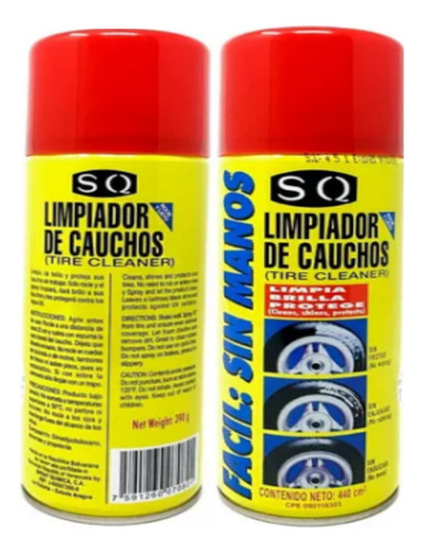 Sq Limpiador De Cauchos Limpia Espuma Spray 440cm3 Tienda