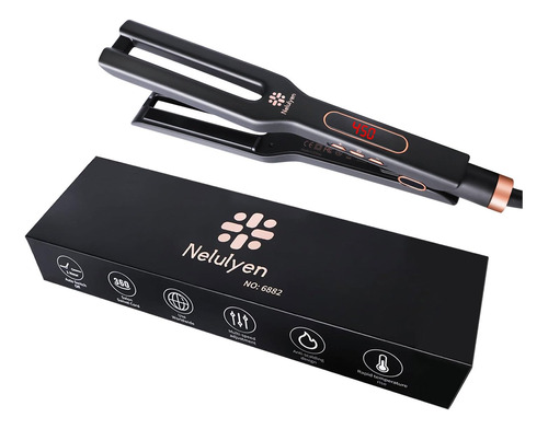 Nelulyen Alisadores De Pelo De Ceramica Doble Recta, Plancha