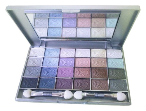 Maquiagem Paleta Sombras P&w Mk 024a Espelho + 24 Cores Novo