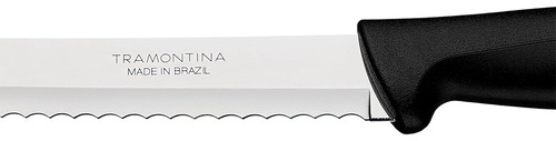 Faca Para Pão Bolo Com Serra Serrilhada Aço Inox Tramontina