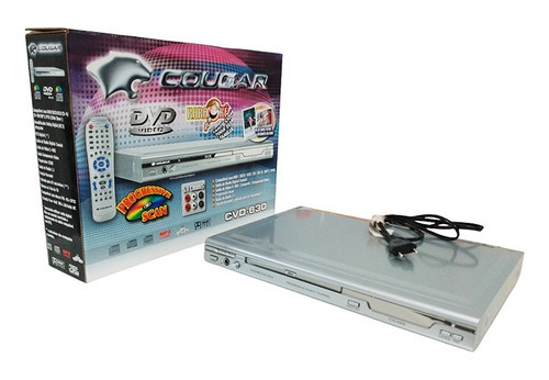 Aparelho Dvd Player Gravador Cougar Cvd-800r Com Controle