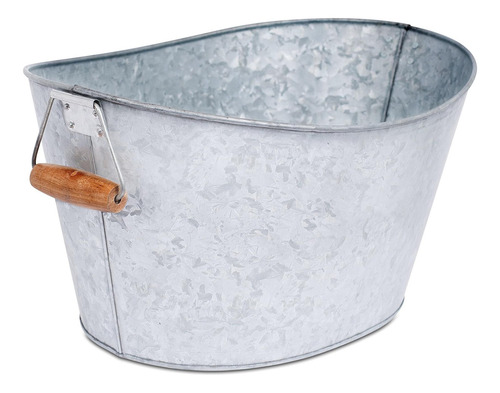 Bebida Galvanizada Birdrock Home Tina, Caddy And Bande