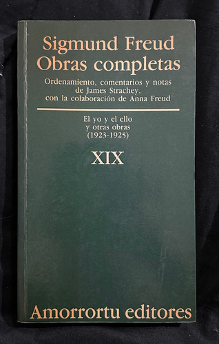 Tomo Xix Obras Completas Freud Amorrortu (1923-1925)