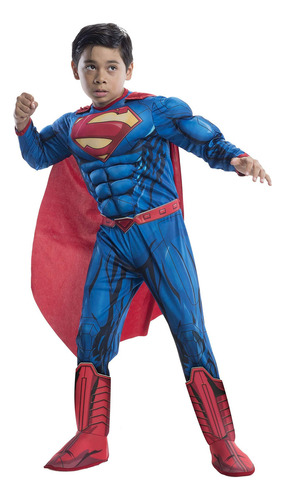 Rubie's, Disfraz Dc Superheroes Superman Deluxe, Niños, L,.