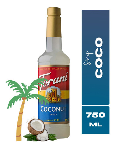 Syrup Jarabe Saborizante Torani Coco - 750 - Ml -