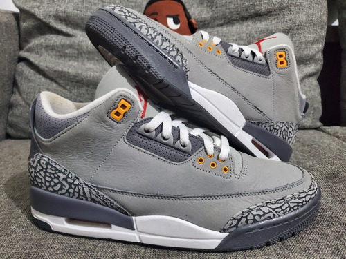 Tenis Jordan Retro 3 Cool Gray 27.5cm Originales Usados Poco