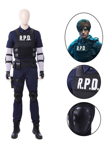 Uniforme Masculino De Resident Evil 2 Lyon Cos