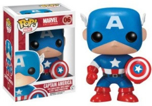 Figura De Vinilo Funko Marvel Captain America Pop, Multicolo