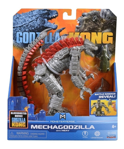 Godzilla Vs Kong Mechagodzilla 15cm Con Daños De Batalla 