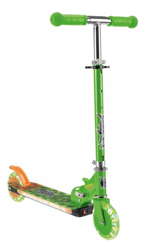 Scooter Patin Del Diablo Xootz Wild Rider Luces Led Verde