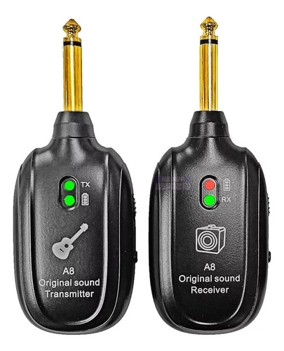 Transmisor Receptor Uhf A8 Guitarra Instrumentos Inalámbrico