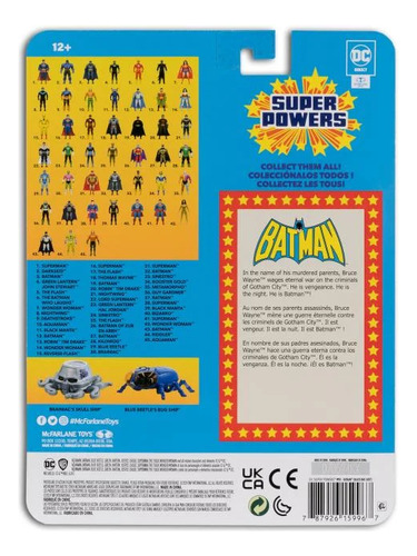 Mcfarlane Toys Dc Direct Super Powers Batman Black And Grey