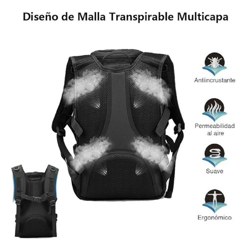 Mochila Táctica Seedary Bl013 Modular Sistema Muelle Color Negro