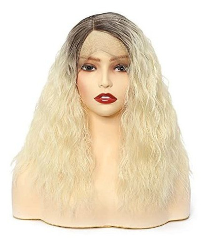 Sovaeer Blonde Lace Front Wigs Natural Wavy Ombre 9kzx3