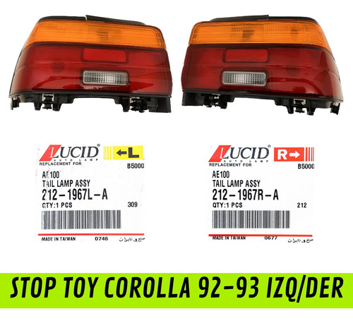 Stop Toyota Corolla Baby Camry 92-98 Derecho E Izquierdo 