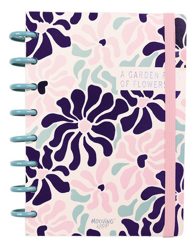 Cuaderno A Discos Mooving Loop Inteligente A5 X80 Hojas Color A Garden Full Of Flowers