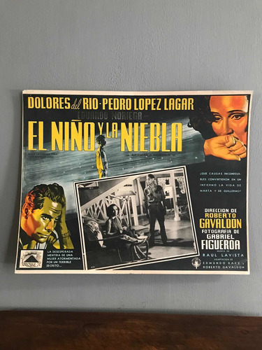 Antiguo Cartel De Cine Película Dolores Del Río El Niño !!