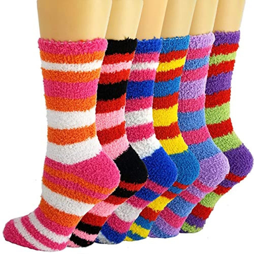 Debra Weitzner Bright Fuzzy Socks Ultra Soft