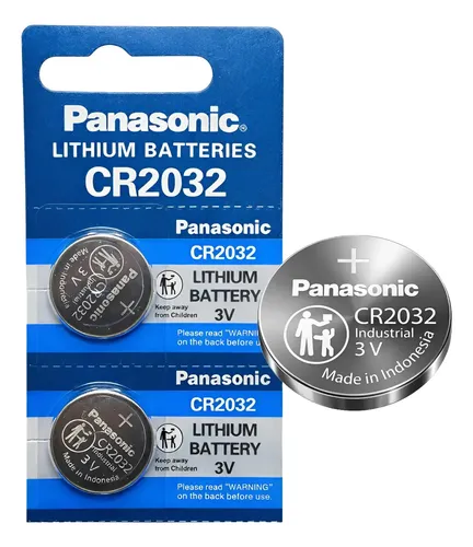 2x Bateria Cr2032 3v Panasonic Cr-2032 Original 3.2x20mm