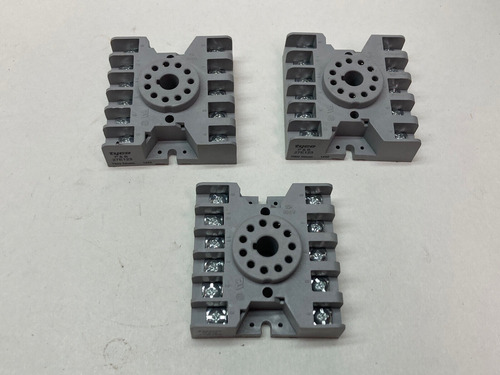 Tyco,27e123,relay Base Lot Of 3 Ccs
