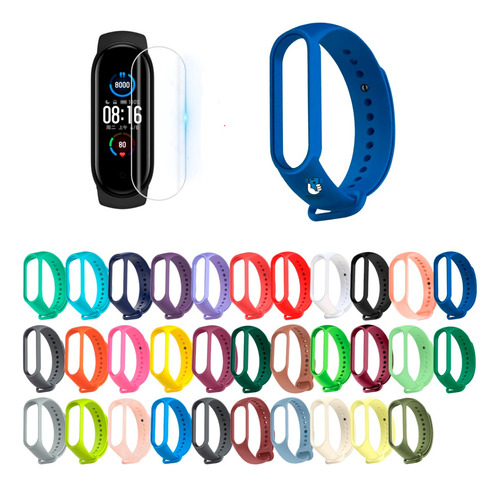 Pulsera Repuesto Para Smartband Xiaomi Mi Band 6 + Hidrogel