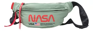 Cangurera Nasa Riñonera Deportiva Para Hombre Moda Sarosa Color Verde claro