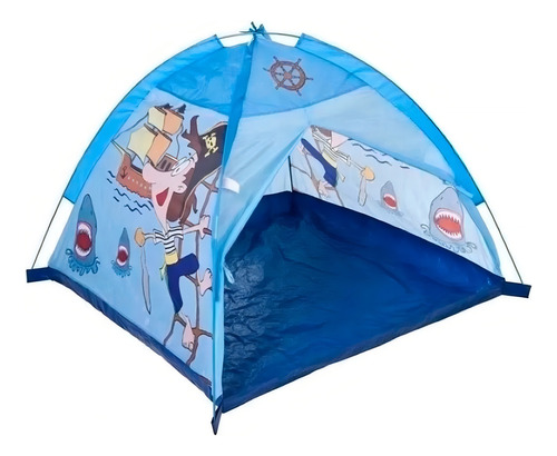Barraca Esconderijo Pirata Tenda Infantil Toca Menino Grande Cor Azul