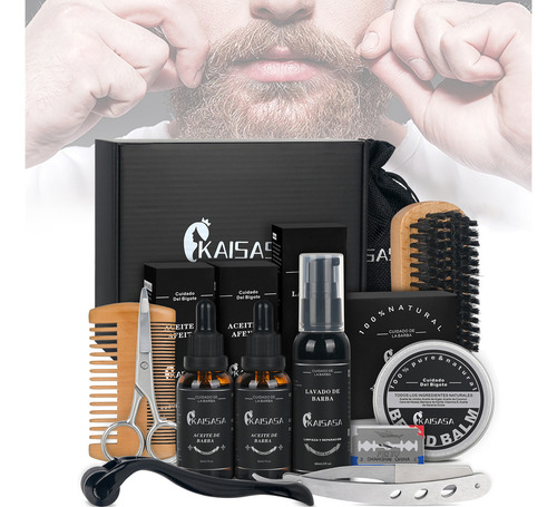 Kaisasa Kit Barba Cuidado Para Rasurar Regalos Para Hombre