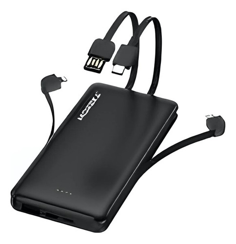 Power Bank 10000 Mah Moreka K055 4 Cables Batería Portátil 