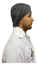 Comprar 10 Piezas Cofia Industrial De Tela Color Gris Oscuro