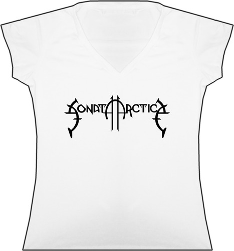 Blusa Sonata Arctica Rock Metal Dama Camiseta Bca Urbanoz