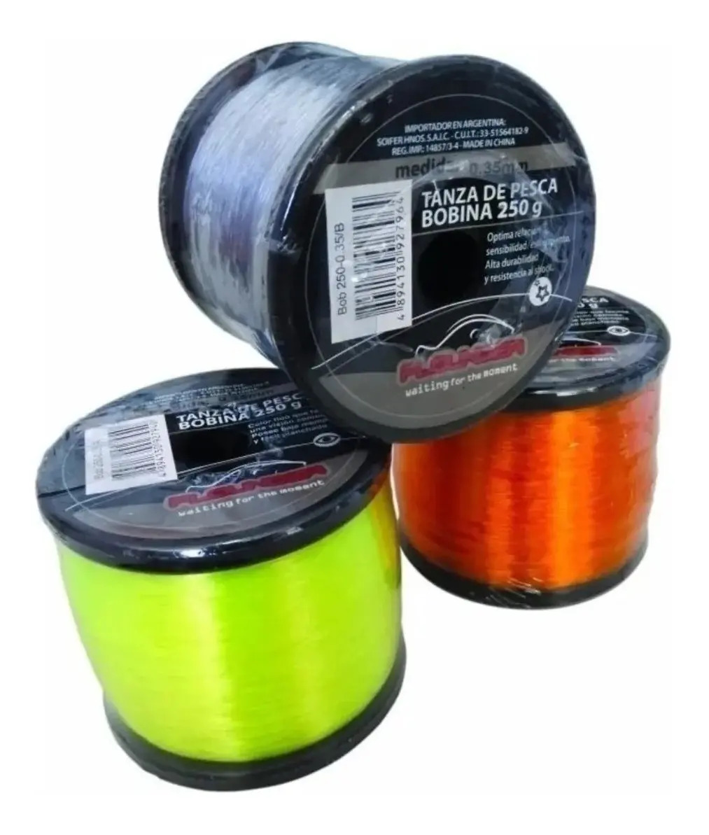 Bobina Tanza Nylon Flounder 0,28 mm Pesca 1000 mts Resistencia 4.9 kg