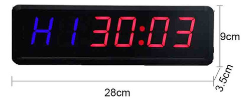 Cronómetro Led Para Gimnasio Con Control Remoto, Reloj De