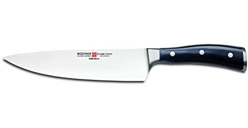 Cuchillo De Cocinero Wusthof Clásico Ikon Negro 8 In.