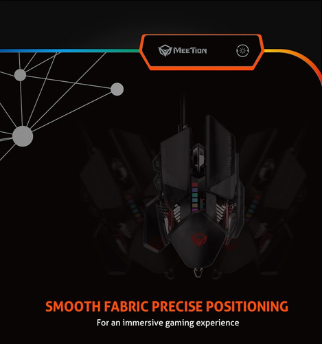Imagen 7 de 8 de Mouse Pad Gaming Xl Retroiluminado Led Rgb Meetion Pd 121