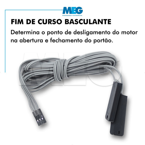 Imagem 7 de 8 de Kit Motor De Portão Eletrônico Basculante Ppa Jet Flex 1/3