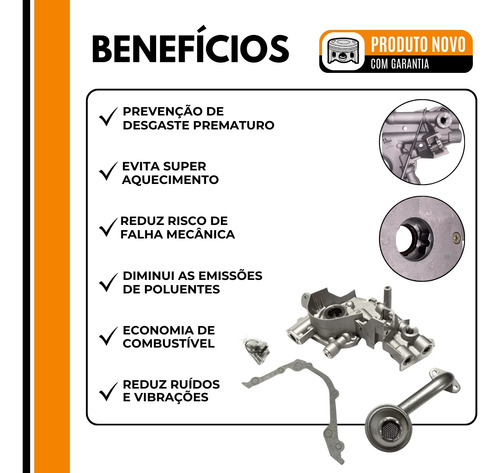 Bomba Oleo Fiat Uno 1.0 8v Flex/gasolina Fire 02-09 Fiorino