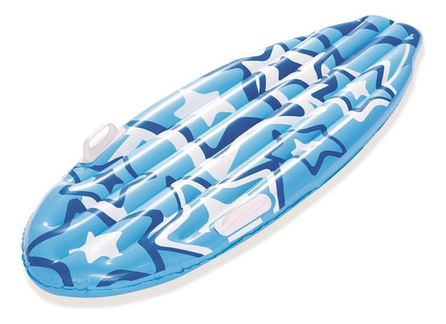 Tabla De Surf Inflable Infantil Con Agarraderas 114cm Color Azul