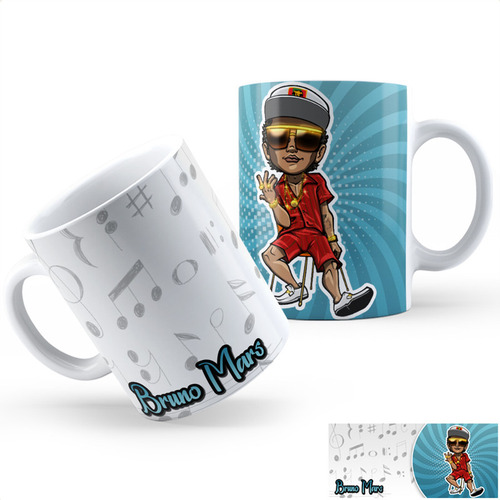 Taza Cerámica Bruno Mars Calidad